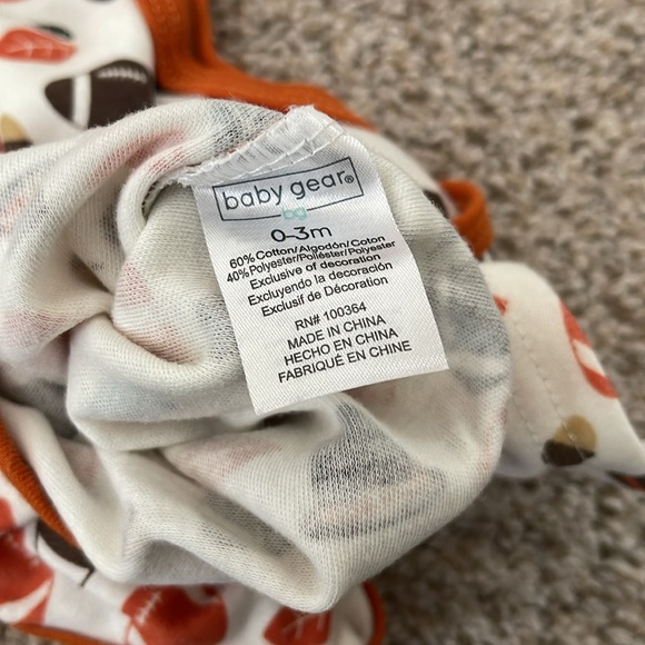 Thanksgiving and Football 0-3 months Bodysuit bundle - Picture 8 of 9